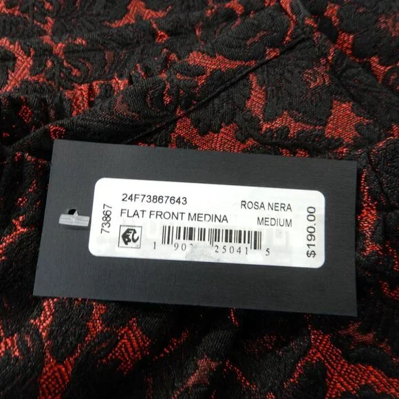 BRYN WALKER Medina PANTS Rosa Nera Brocade Lantern Tapered Wide Leg NEW $190 - Picture 11 of 12